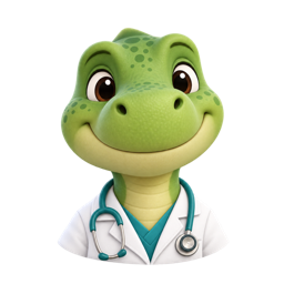 Dinosaur doctor portrait